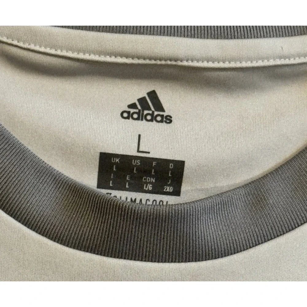 Manchester United 2017/2018 Adidas Third Soccer Jersey Men's Gray Size L
